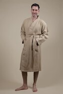 Herren Kimono Bademantel Beige