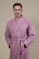 Herren Kimono Bademantel Rosa